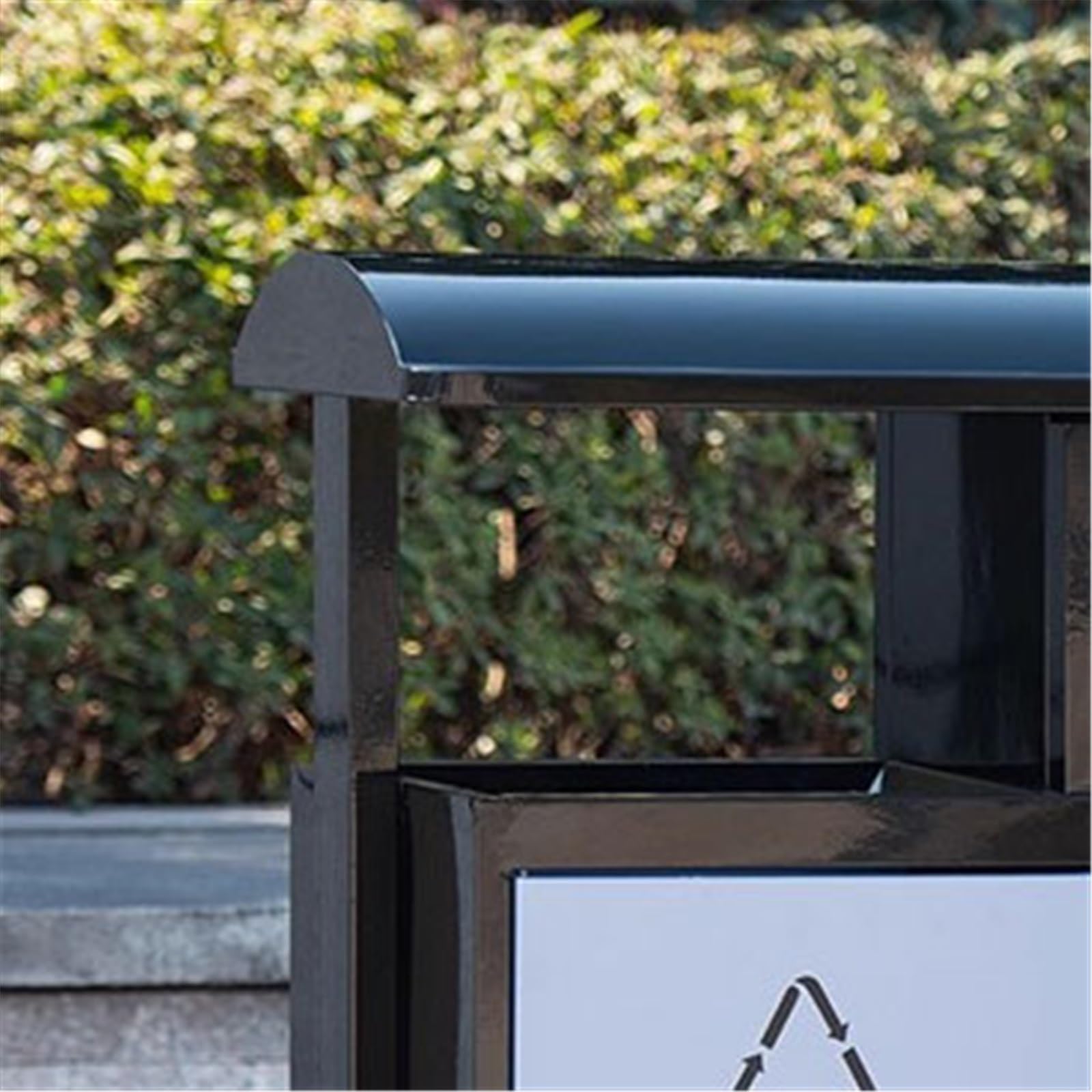 Papelera de Reciclaje Se Puede Fijar un contenedor de Basura de Metal de Doble Caja