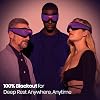 Sleep Mask by Manta Pro - 100% Blackout Sleep Mask for Side Sleepers, Breathable and Comfortable for Spacious Zero Pressure Eyelashes, Perfect for Sleeping, Traveling, Napping, Shift Work