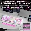 Teclado gamer mecánico inalámbrico LINGBAO K98 PRO Anime con pantalla y perilla | Tri-Modo BT5.0/2.4G/USB-C, montaje tipo gasket, switches lineales hot-swap, retroiluminación RGB y sonido cremoso para PC/Mac, oficina y gaming 7