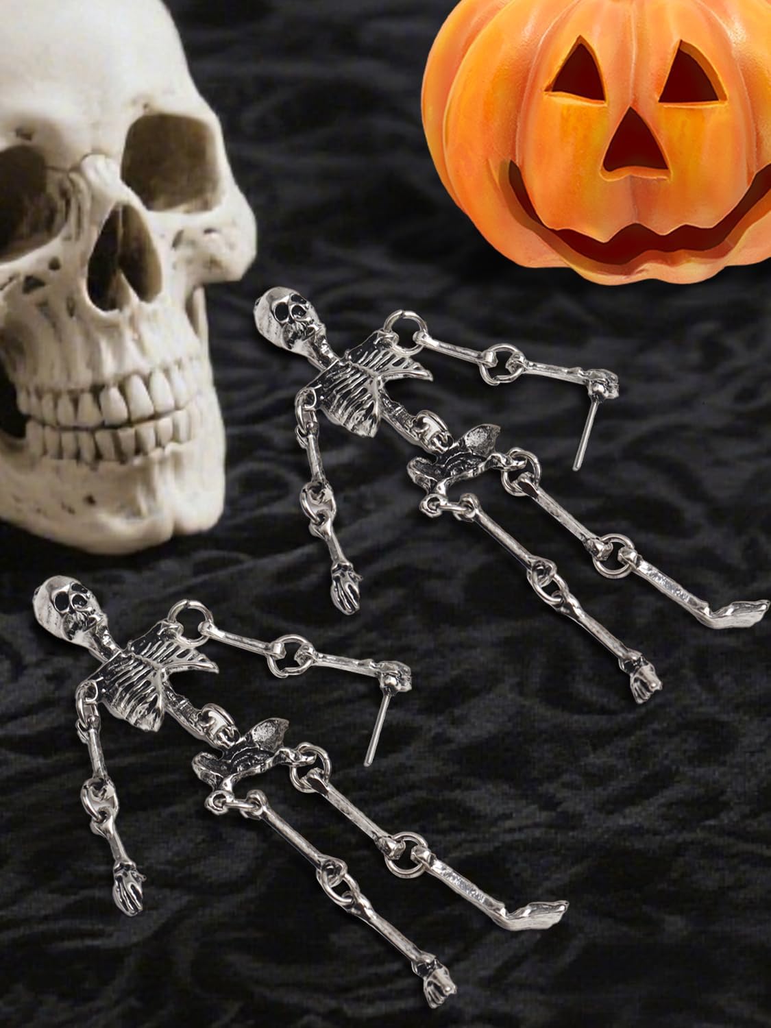 Halloween Earrings, Drop Dangle Earrings for Women Fun Halloween Holiday Costumes Party - Image 3