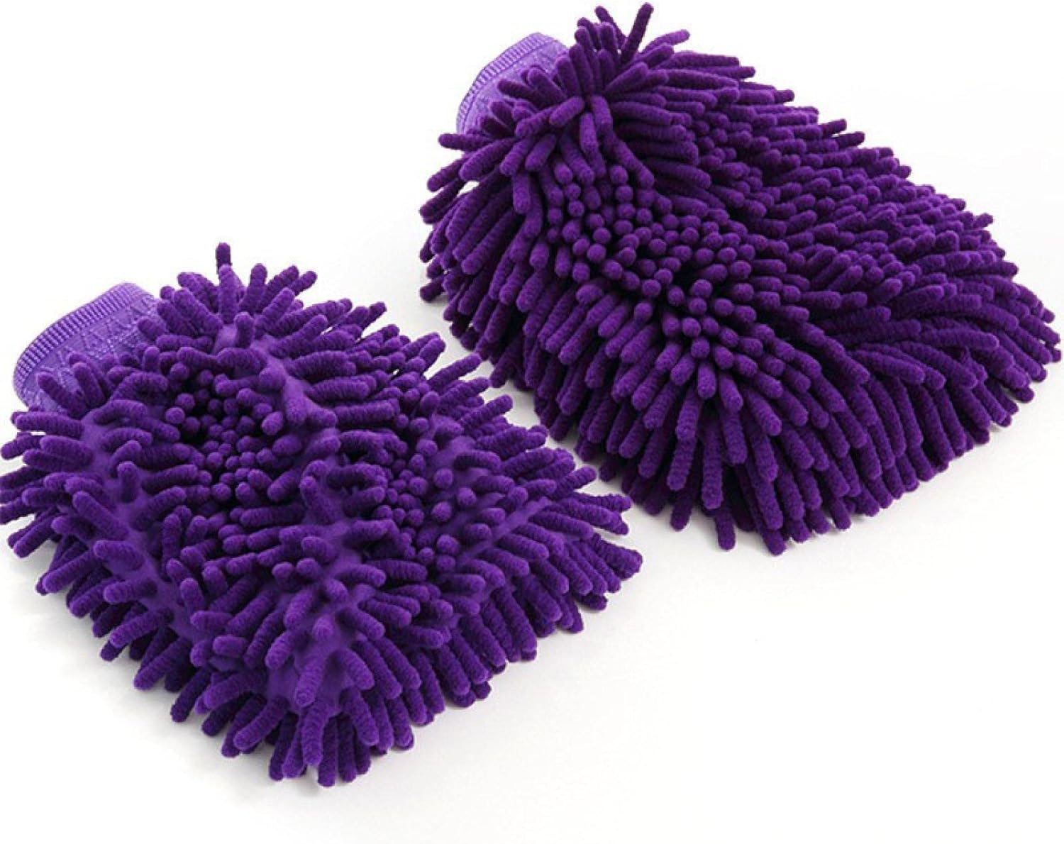 (5 Mixed Colors) Chenille Double-Sided car wash Gloves, car Cleaning Tools, car Cleaning Gloves