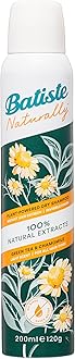 Batiste Naturally Instant Hair Refresh Green Tea & Chamomile Dry Shampoo For All Hair Type, 200 Ml