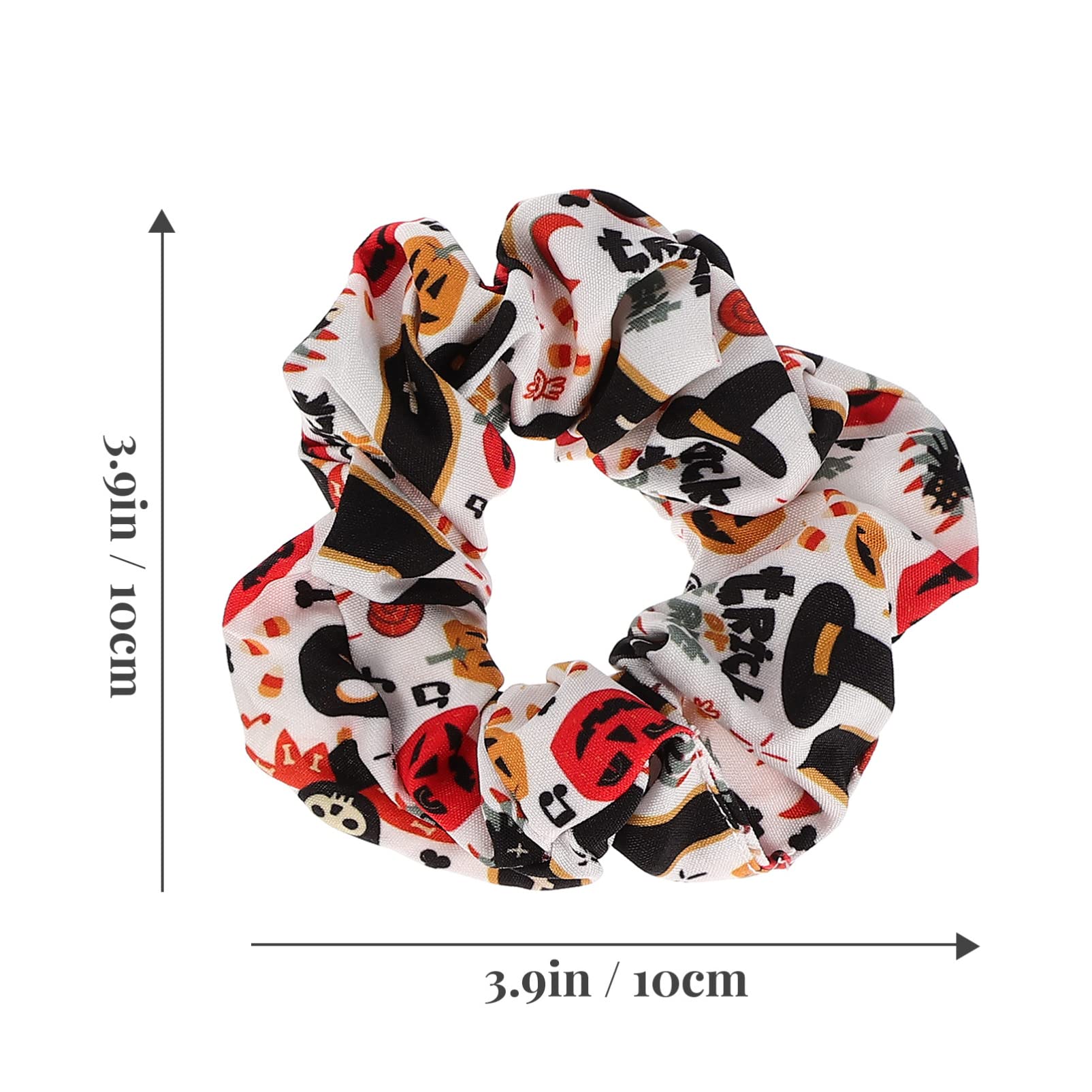 minkissy 48kawałki Gumki Do Włosów Halloween Elastyczne Scrunchie Akcesoria Do Włosów Dla Kobiet Wygodne Wiązania Kucyków i Upięć