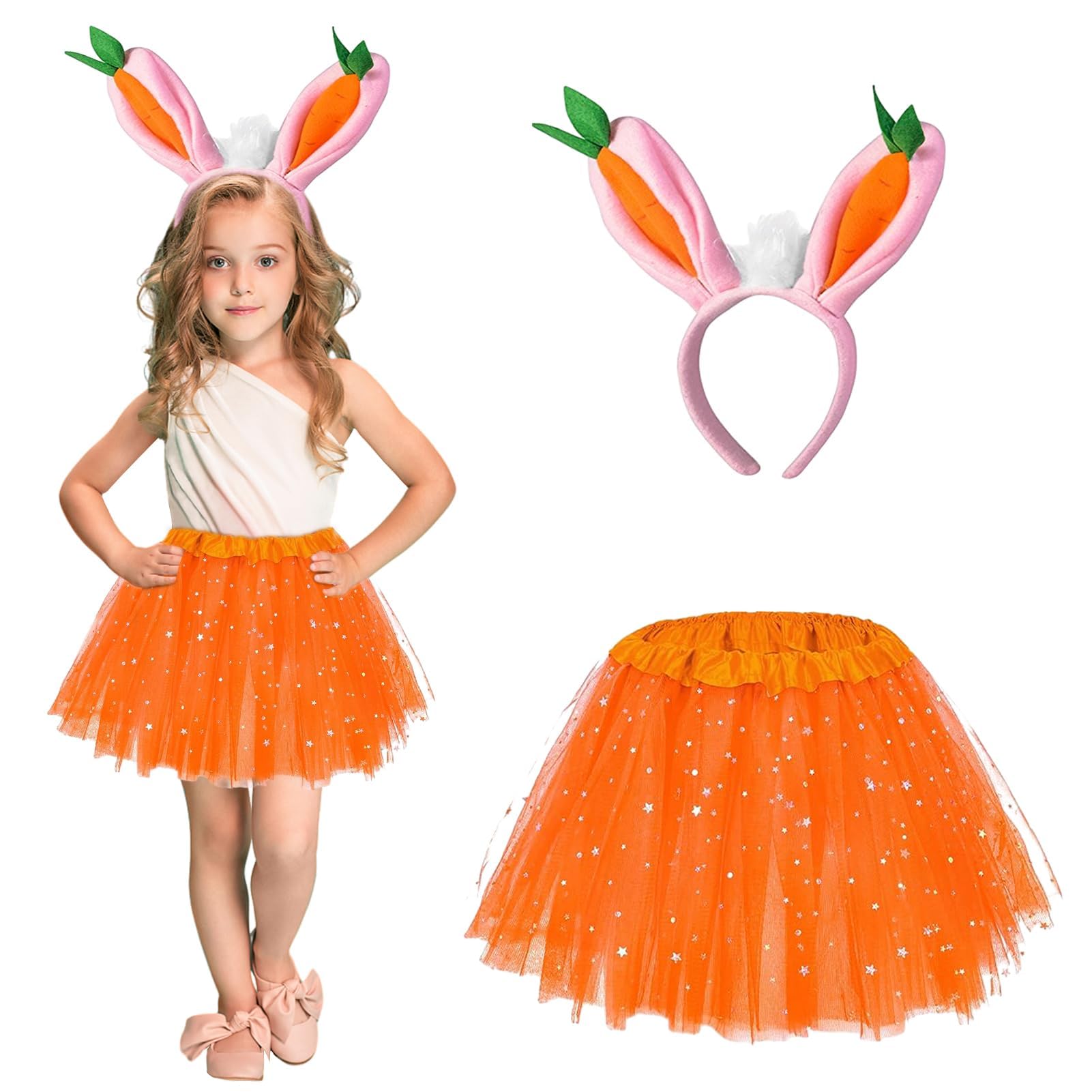 Sponsored Ad – Easter Bunny Costume for Girls, Rabbit Ears, Children's Cosplay Accessory
