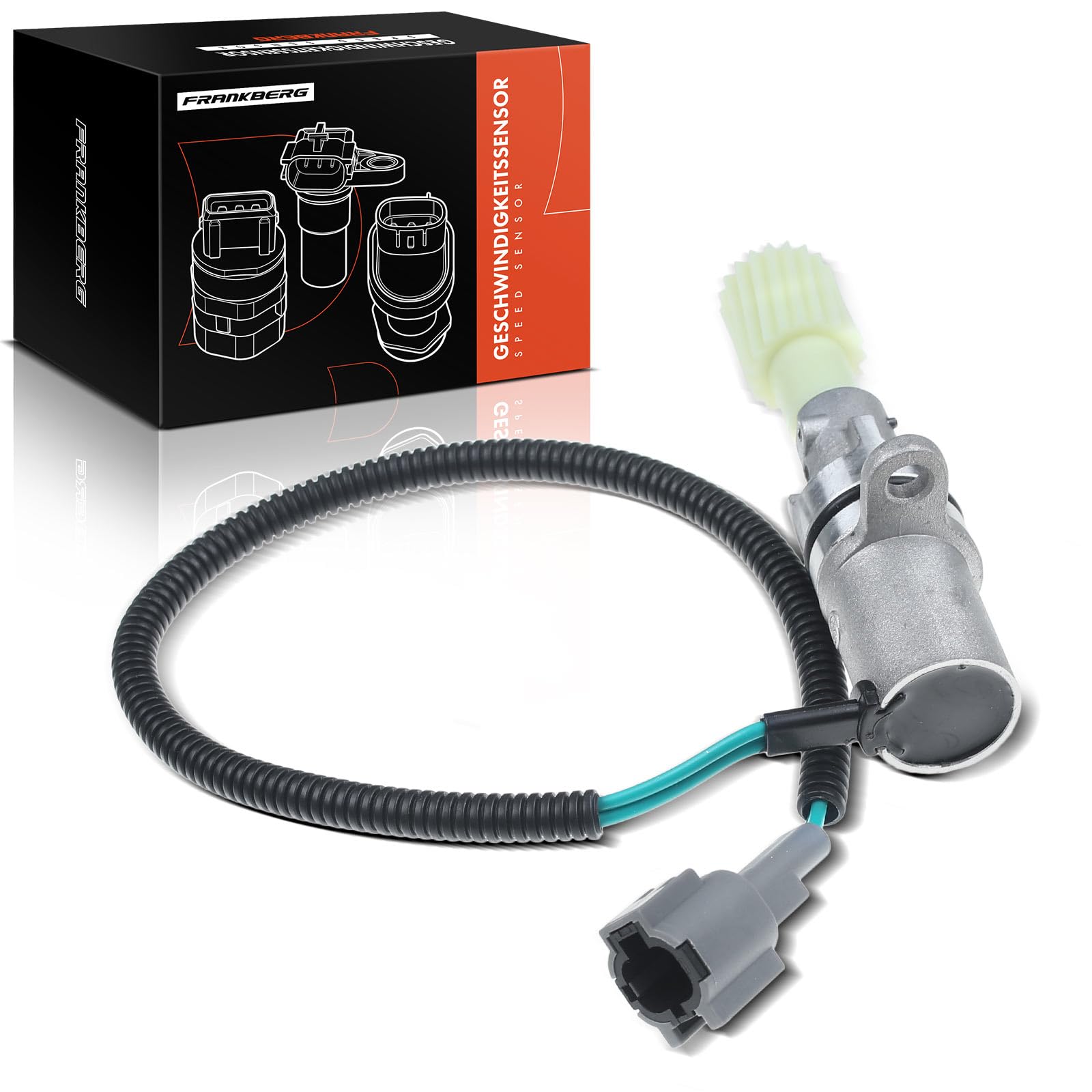 Frankberg Sensore di percorrenza Sensore albero tachimetrico Compatibile con NP300 Navara D40 Pick-up D21 Navara D22 Pick-up D22 Navara D21 Replace# 2501074P01