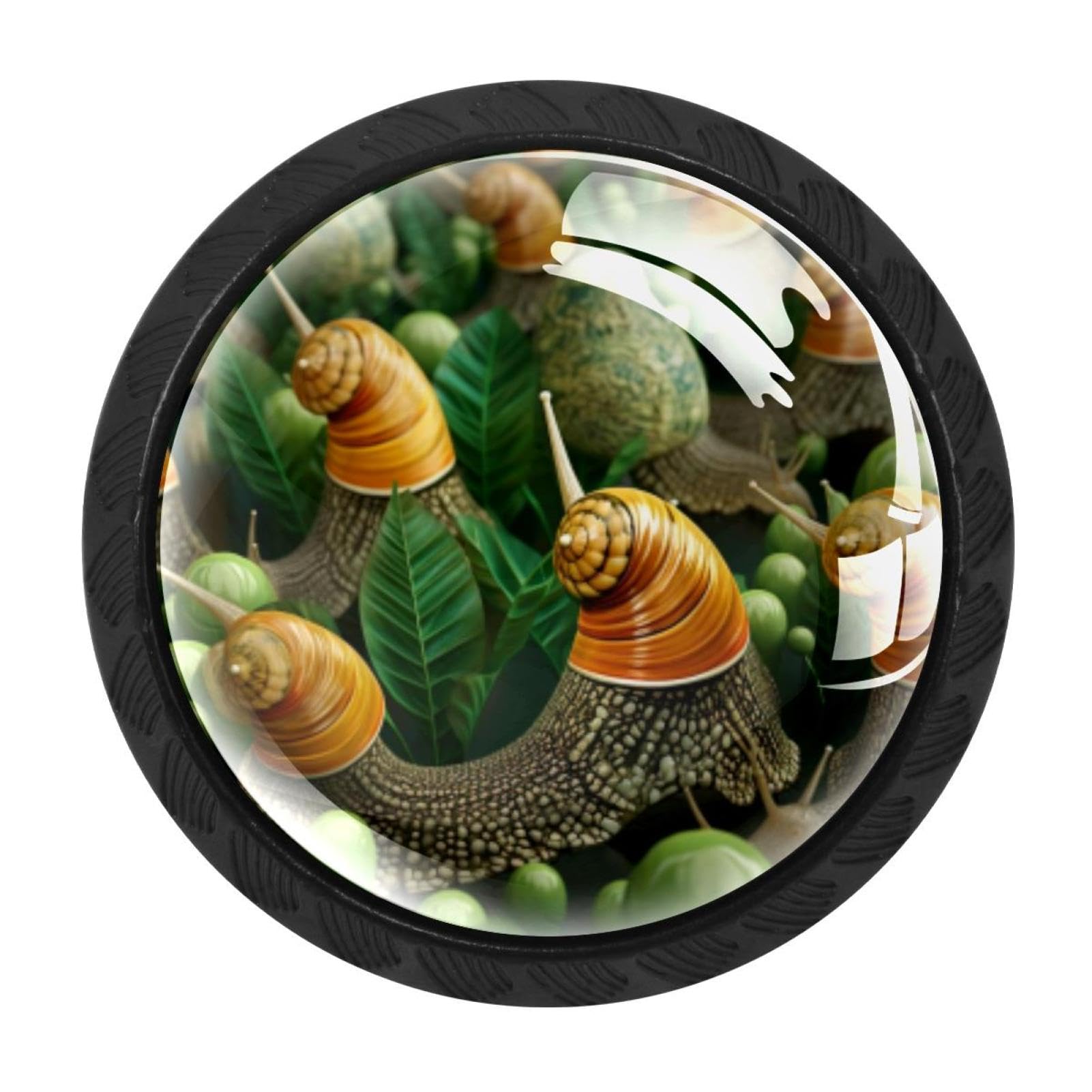 CHENZZZZ 4 Pieces Kitchen Cabinet Knobs Snail Drawer Knobs Dresser Knobs Drawer Pulls Door Knobs Dresser Drawer Handles Knobs for Dresser Drawers