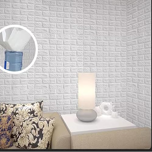 Miniatura 2 de 50X50CM revestimientos de pared Panel Peel y Sti 3D espuma azulejos de pared para Cocina Cuarto de baño Sala Dormitorio,