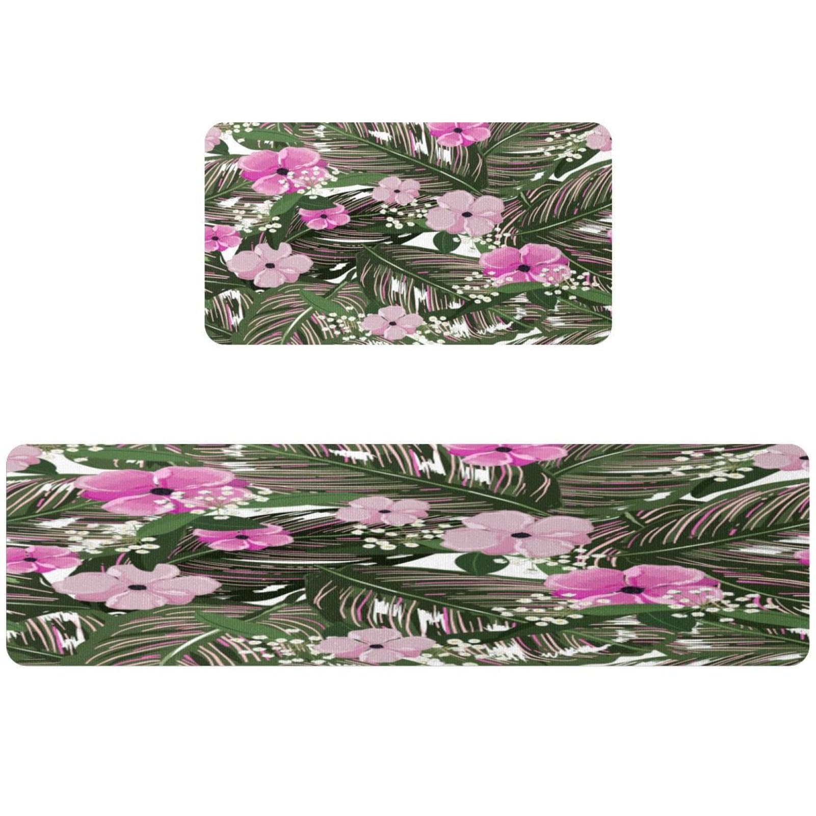 Tapete de cocina alfombra antideslizante lavable de 2 piezas para pasillo y cuarto de lavado