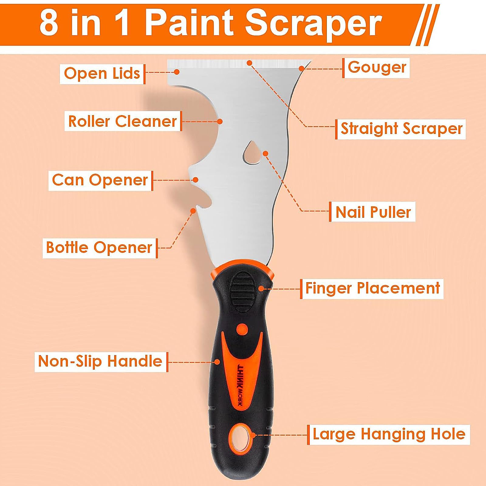 13 Pezz Spatole in Acciaio Inossidabile, Set di Coltelli di Spatola per Stucco, Spatola Multiuso, Frattazzo Spatole per Stucco Cartongesso