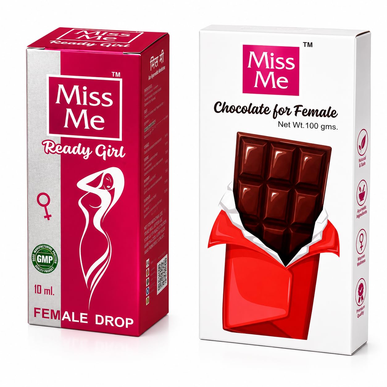 MISS ME ayurvedic drop & chocolate for female (Combo)-image-46