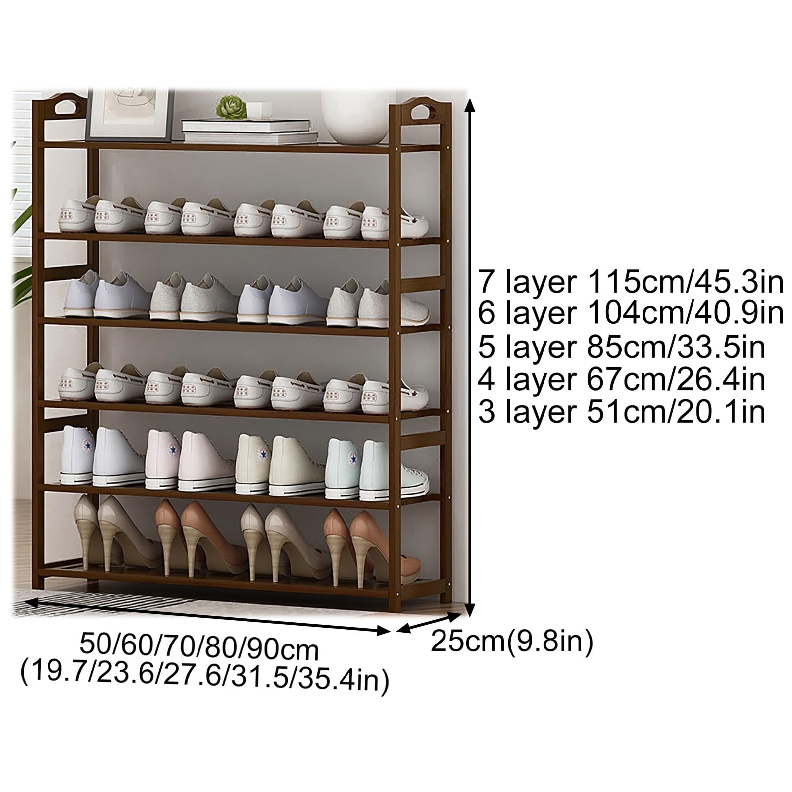 Generico Scarpiera Organizer per Scarpe Portascarpe 12-35 Paia Scarpiera per Armadio Scarpiera Organizer Portascarpe per Ingresso Scaffale per Scarpe salvaspazio Portascarpe Grande Torre per Scarpe a