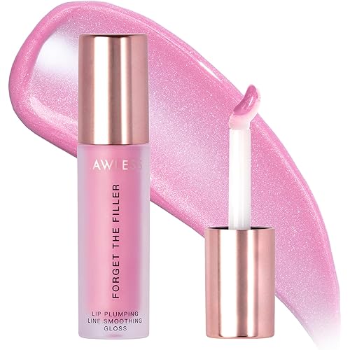 Lawless Forget the Filler Lip Plumping Line Smoothing Gloss - Daisy Girl - Premium Volumizing Lip Gloss with Natural Ingredients Designed to Plump, Firm, and Hydrate Lips 0.11 oz