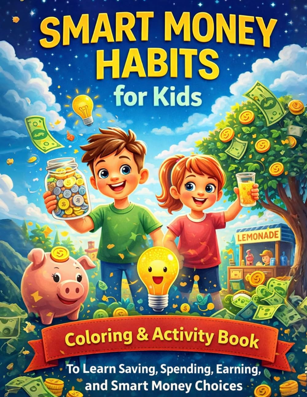 Smart Money Habits for Kids: A Fun Coloring and Activity Book to Learn Saving, Spending, Earning, and Smart Money Choices