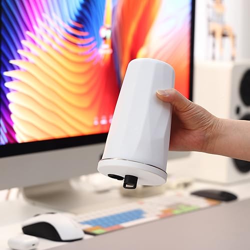 Miniatura 9 de Youwoo - Vaso aislado al vacío de 20 onzas con popote de metal, taza aislada al vacío de doble pared, taza de café para bebidas calientes y frías,