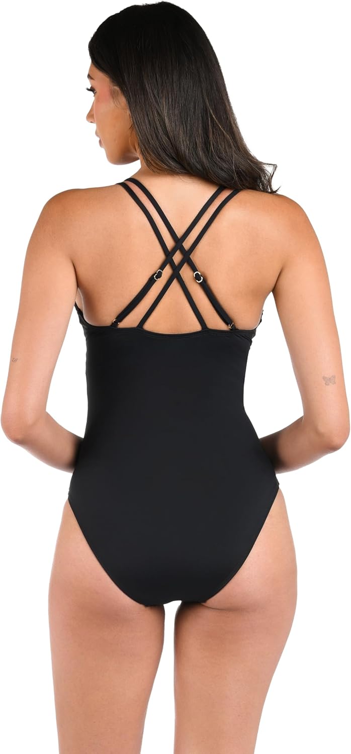 La Blanca Womens Island Goddess Underwire One Piece Swimsuit - Image 2