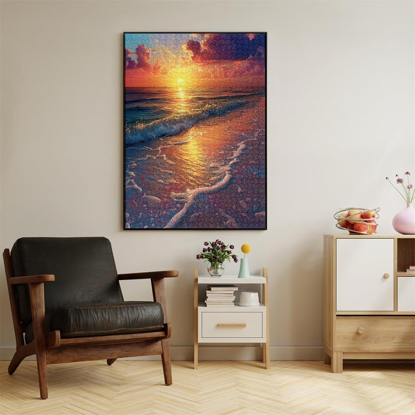 Puzzle z motywem zachodu słońca, 1500 elementów, ocean dla dorosłych, drewniane puzzle dla dorosłych, "zrób to sam", wysoka jakość, klasyczna drewniana jigsaw, puzzle drewniane dla chłopców od 14 lat