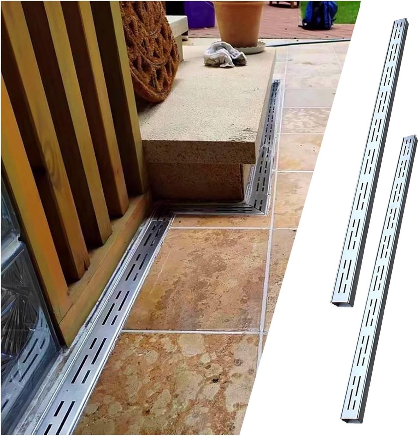 Kits de gouttières extérieures étroites pour résoudre les problèmes d'eau sur vos patios