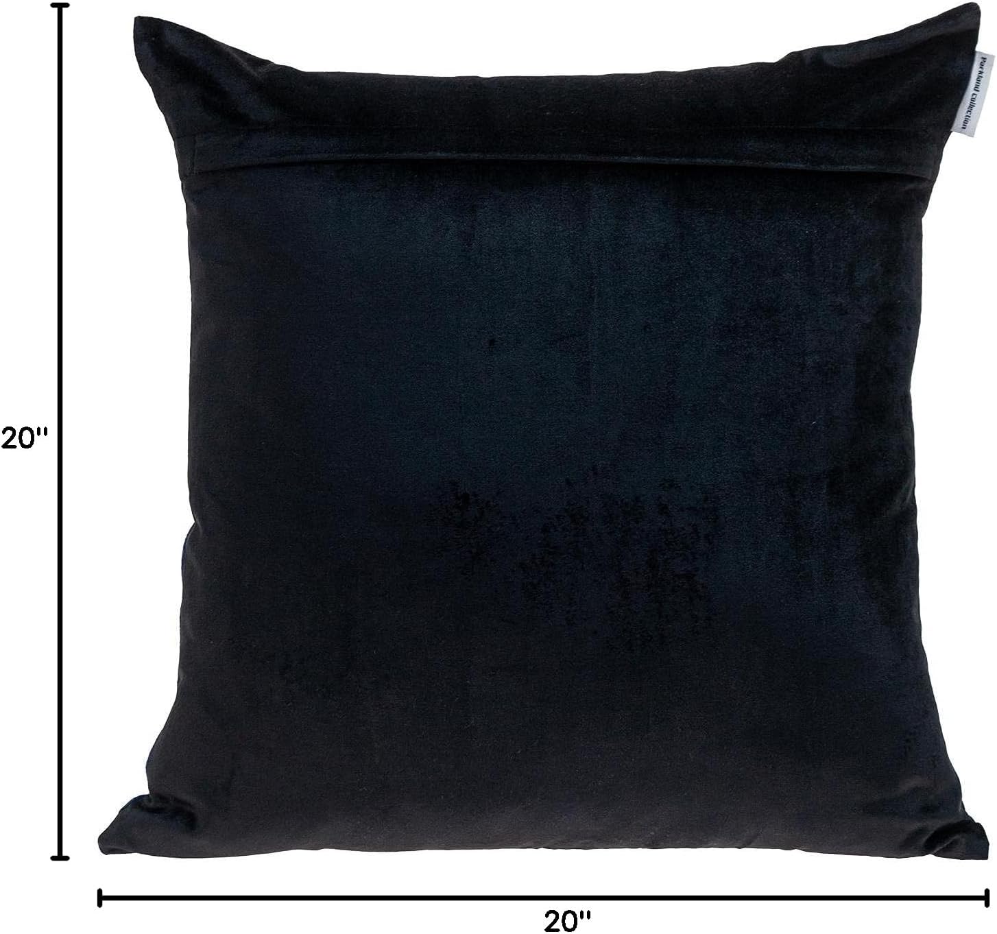 Parkland Collection Myra Transitional Blue 20" x 20" Throw Pillow