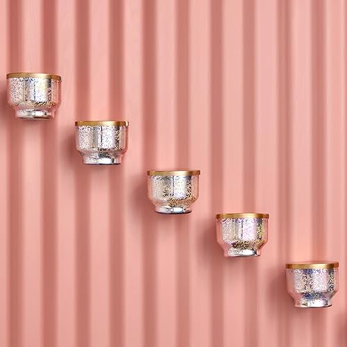 Miniatura 5 de Capri Blue Aloha Orchid Velas perfumadas para el hogar, velas en tarro invertido iridiscentes de mercurio, regalos de inauguración de la casa para