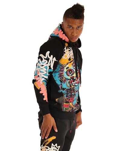 Mens Urban Premium Fleece Hoodie - NYC Streetwear Fashion Embroidery