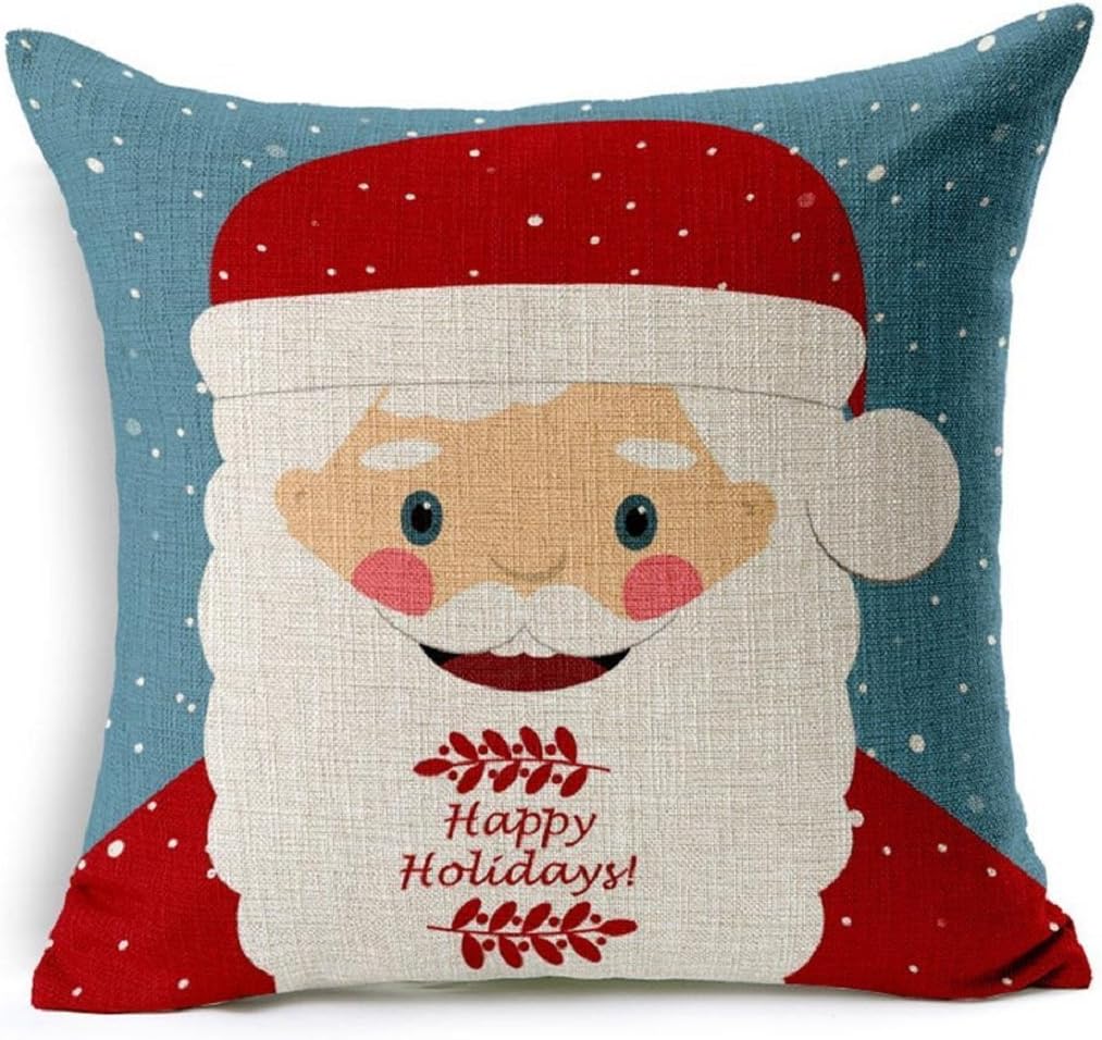 Pillow Case,AutumnFall Christmas Tree Sofa Bed Home Decor Pillow Case Cushion Cover (E)