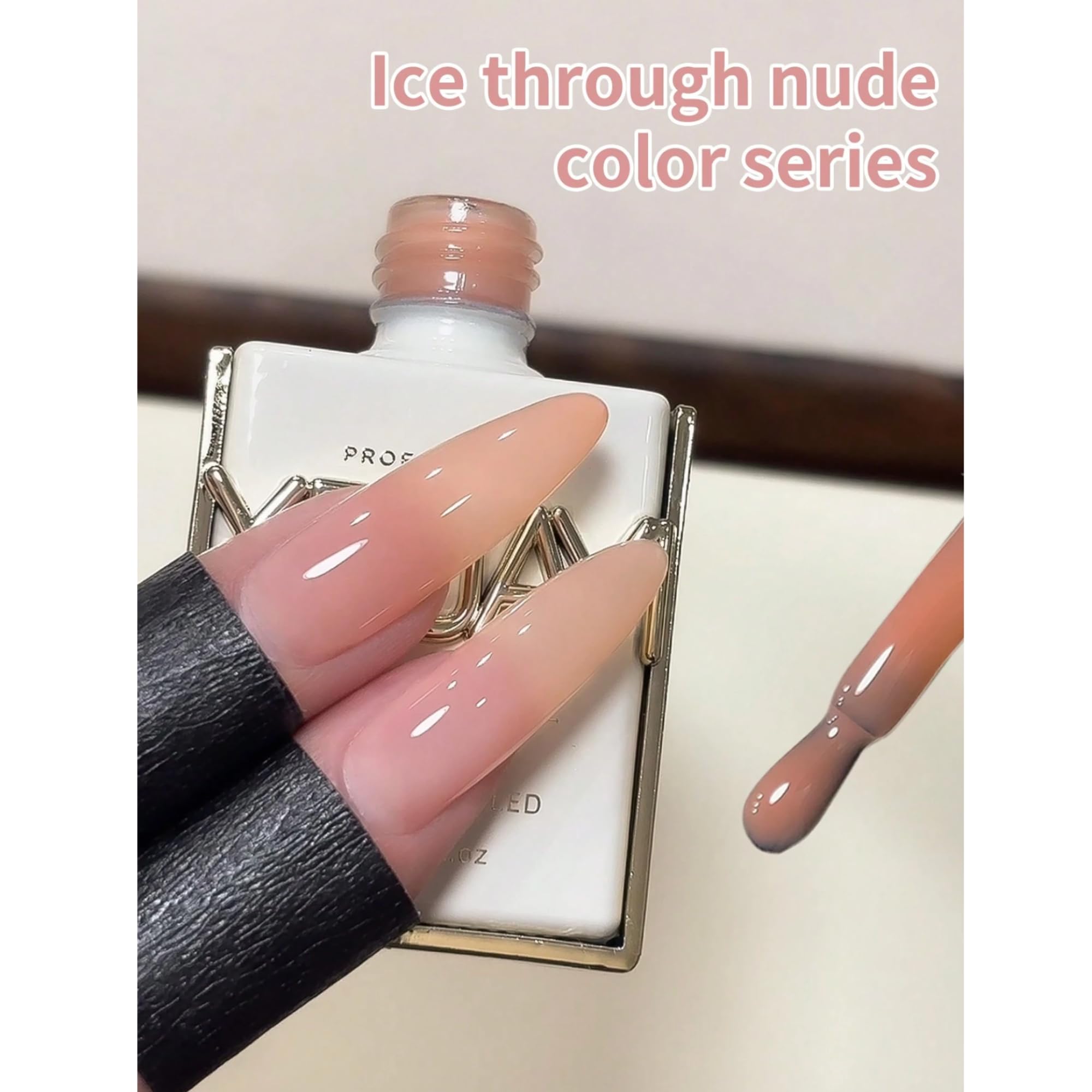 ジェル♡ Amazon.com: Xeijayi Jelly Ice Nude Gel Nail Polish (M008)15ml