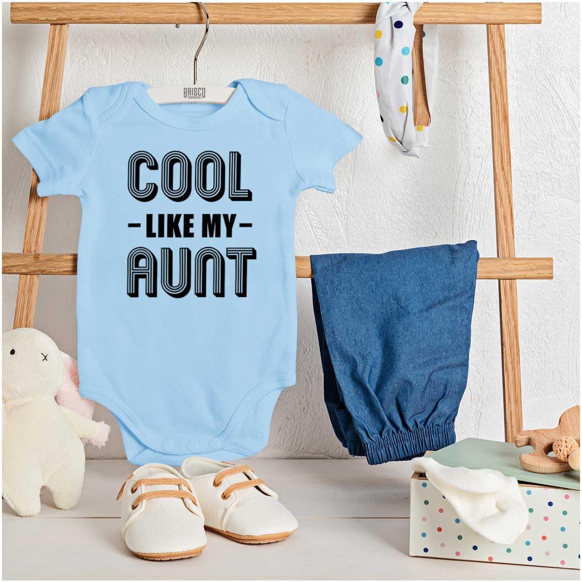 Brisco Brands Cool Aunts Funny Cute Nieces Nephews Baby Romper Boys or Girls