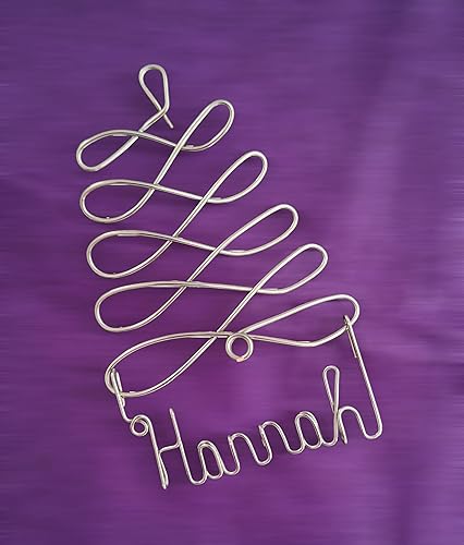 Miniatura 5 de Adornos de Navidad personalizados, árbol dorado, plateado o rojo, diseño de cualquier nombre, etiqueta de nombre de regalo, adorno de árbol con