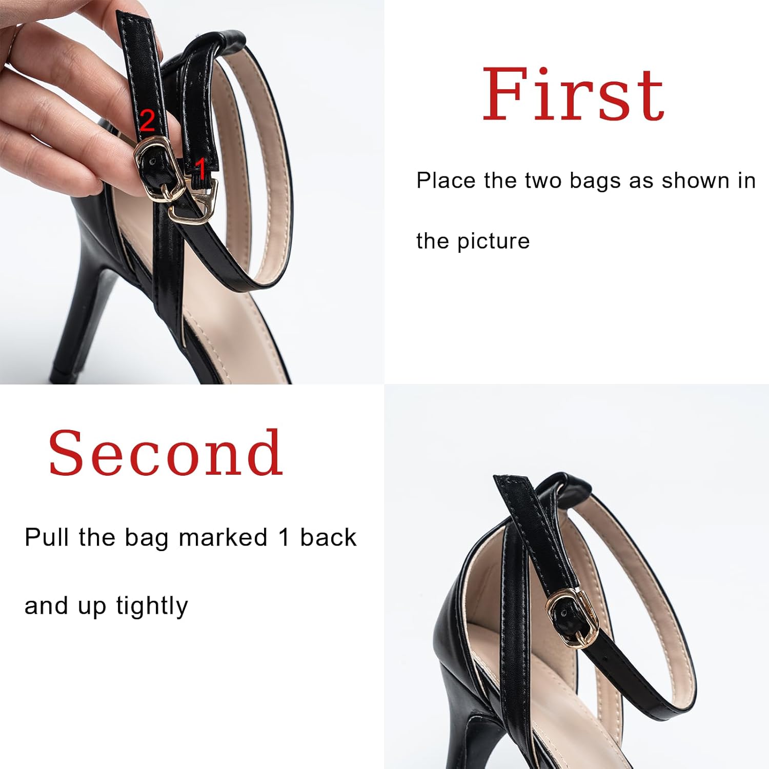 youngshow Womens Adjustable Slingback Heels, Pointed Toe Mid-Low Heel, Cute Knitted Slip On Work Pumps Dress Shoes - Image 6