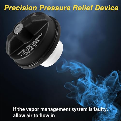 Miniatura 8 de Tapa de gasolina con bloqueo regular Tapa del depósito de combustible con llaves compatible con Camry Tacoma, Acura, Honda, CRV, Infiniti, Mazda,