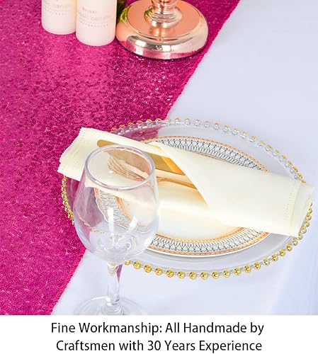 Vista 32 de Mantel para mesa rectangular con lentejuelas color champagne de 60 x 102 pulgadas de ShiDianyi Verde iridiscente