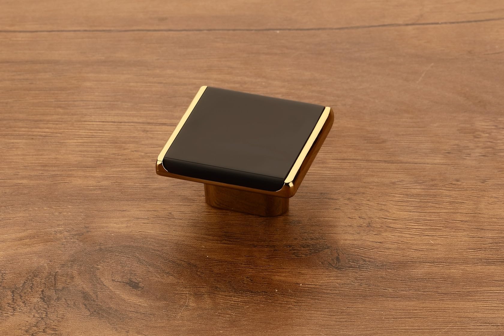 HARMONUS Knobs for Drawer & Cabinets Set Knob,Brass Black Gold Wardrobe Kitchen Door Pull Handle Knobs Square Shape Drawer Knob - (KNOBS-201- Pack of 6)-image-12