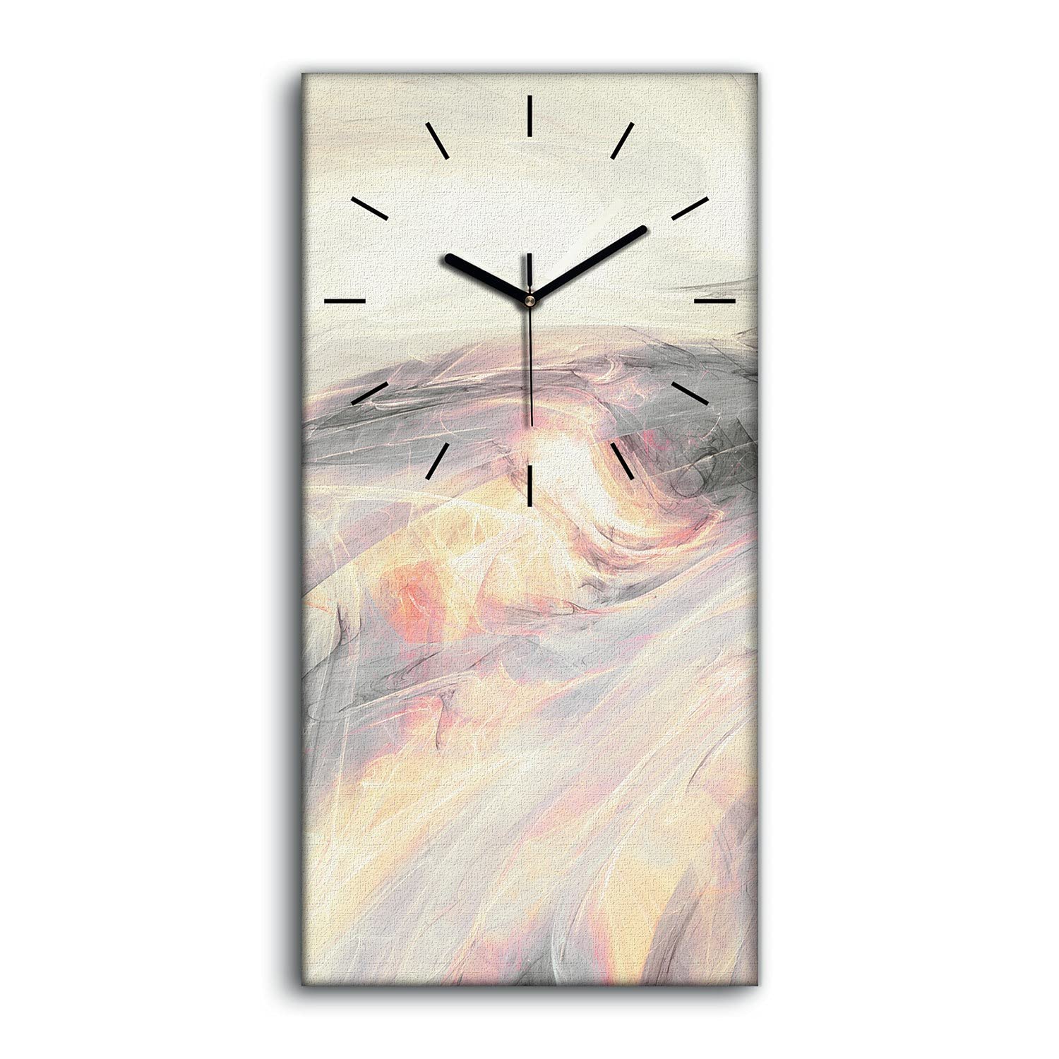 Horloge sur Toile Salon Chambre Décoration Art Mural Abstrait 30x60