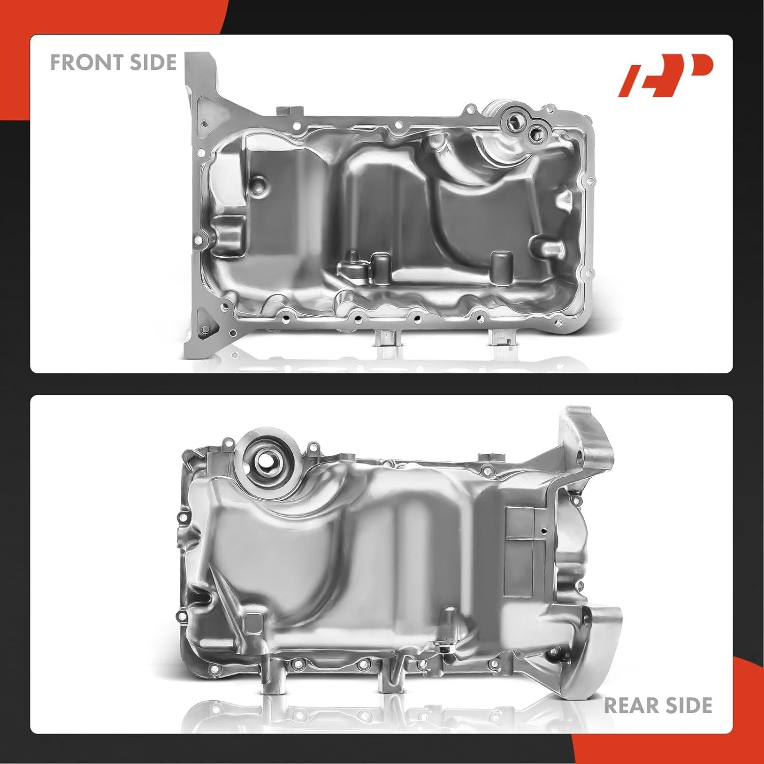 A-Premium Engine Oil Pan Sump with Drain Plug Compatible with Honda Civic 2012 2013 2014 2015 1.8L Gas