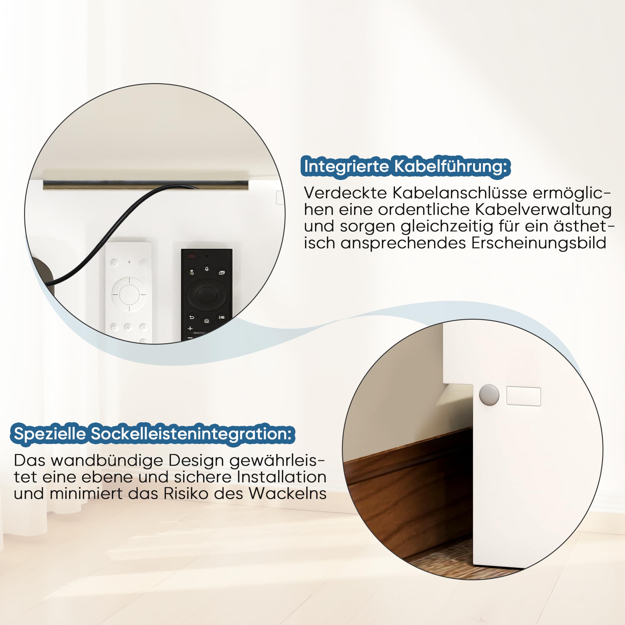 MYOYAY WLAN Router Aufbewahrungsschrank, Holz Platte Router Regalkastenschrank, Belüfteter Routerkasten, Modem Kabelmanagement Box, Router Abdeckung für Das Wohnzimmer Im Schlafzimmer Zu Hause