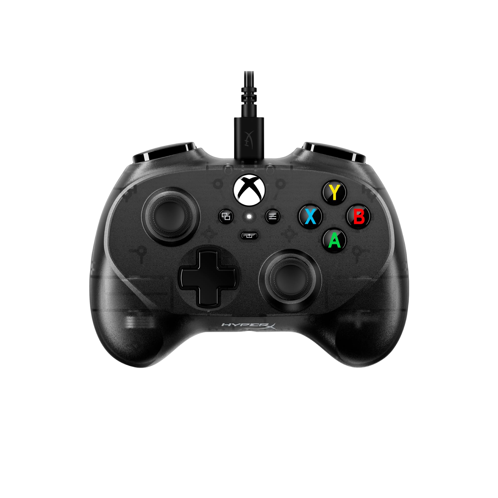 HyperX Clutch Tanto - Mando gaming mini compacto con lincencia de Xbox | Series X|S, funcionalidad completa, botones estándar, cable convertible, diseño ergonómico, Color negro
