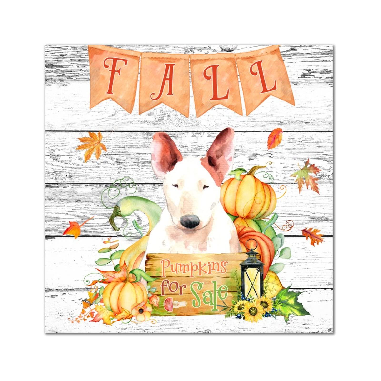 Décoration murale d'automne avec chien Gampr pour salon et cuisine chaleureuse