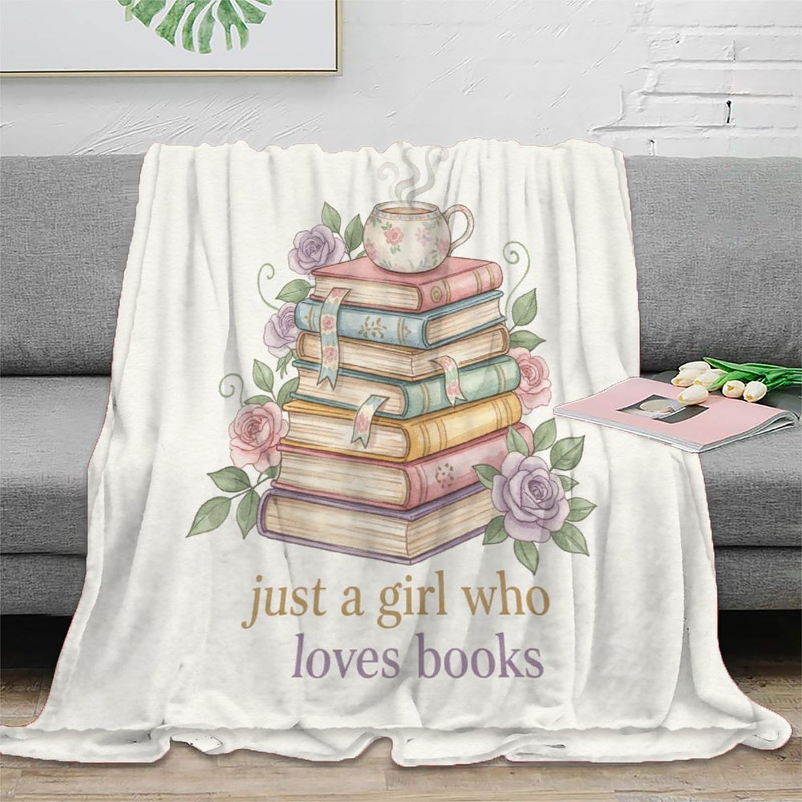 Couverture moelleuse 3D book stack le cadeau de Noël idéal pour vos proches