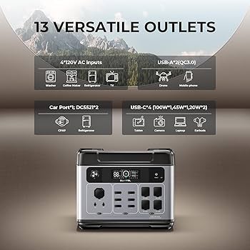 Amazon.co.jp: OUKITEL ポータブル電源 2048Wh 1.6時間満充電 13