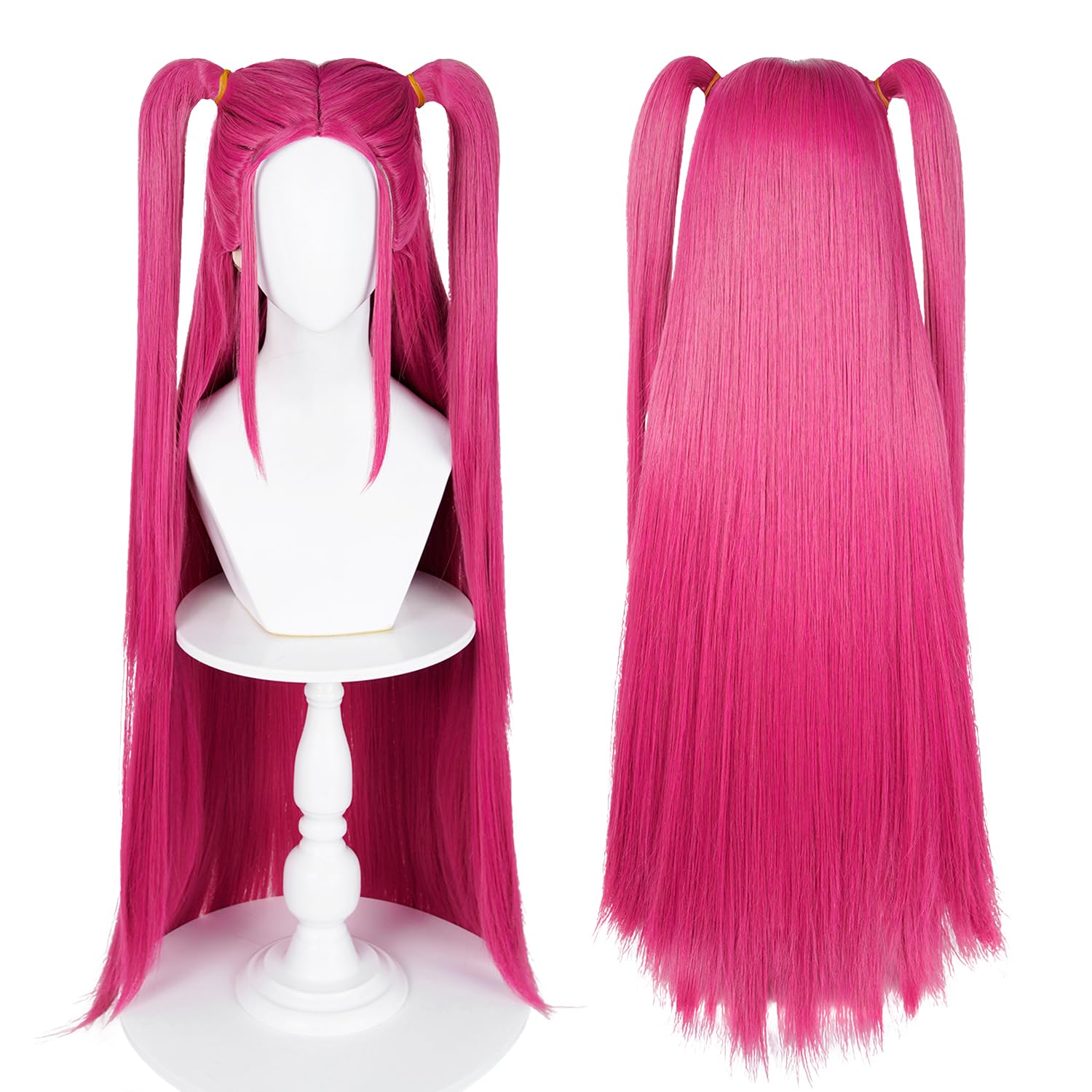 anime movie character cosplay wig, with 2 wig caps (beige & black) for cosplay, comic con, halloween, and party events (mira)