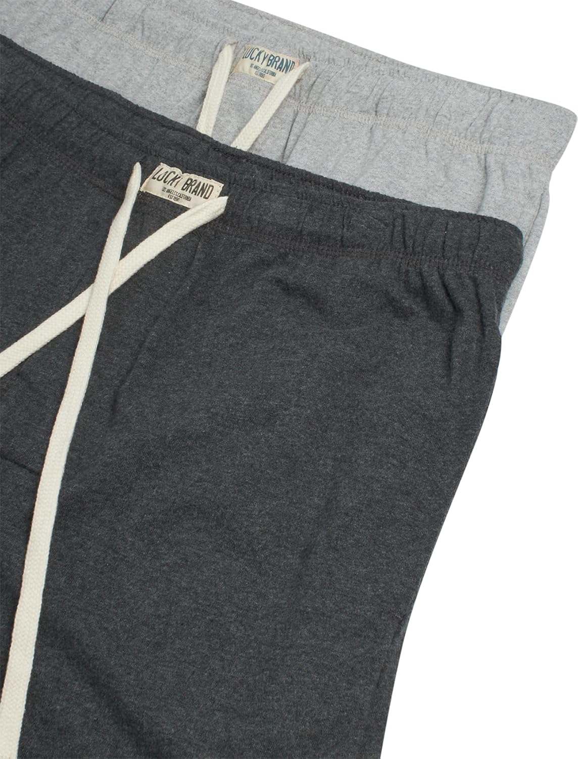 Lucky Brand Mens Pajama Pants - 2 Pack 29'' Inseam Micro Suede Knit Bottom Joggers for Men with Pockets - Mens Lounge Pants - Image 3