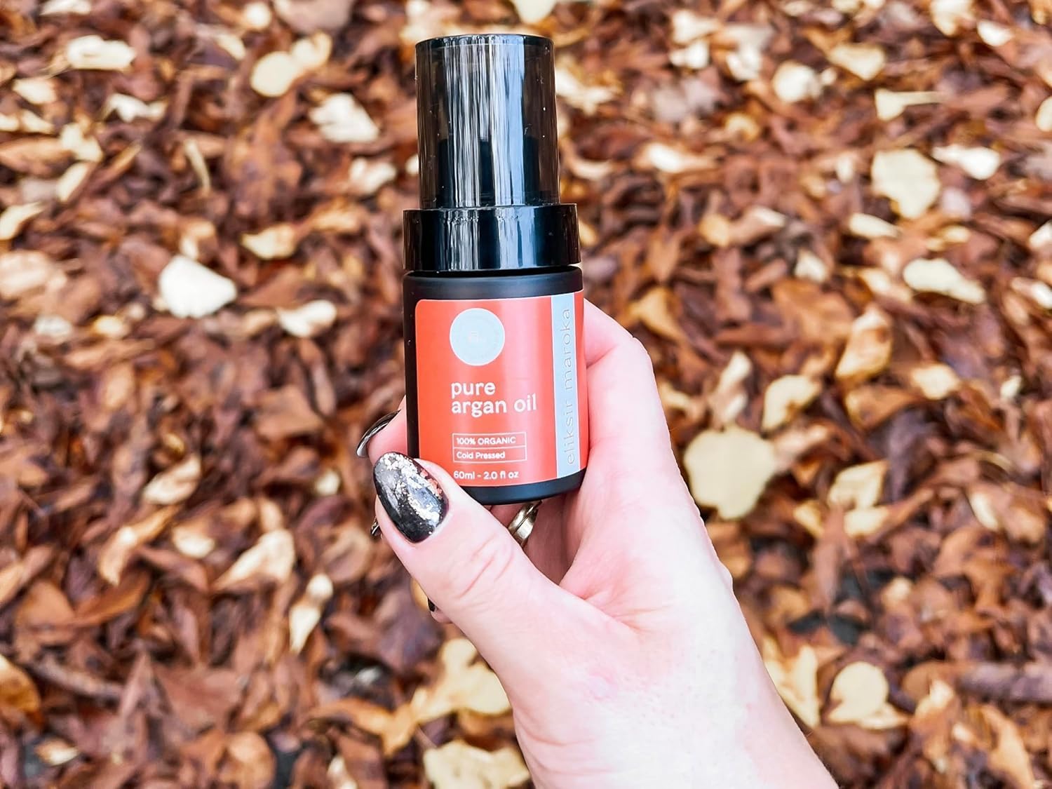 Olej Arganowy 100% Naturalny Dezodoryzowany 60 ml – Eliksir Maroka – Olejek do Twarzy, Ciała i Włosów – Tłoczony na Zimno