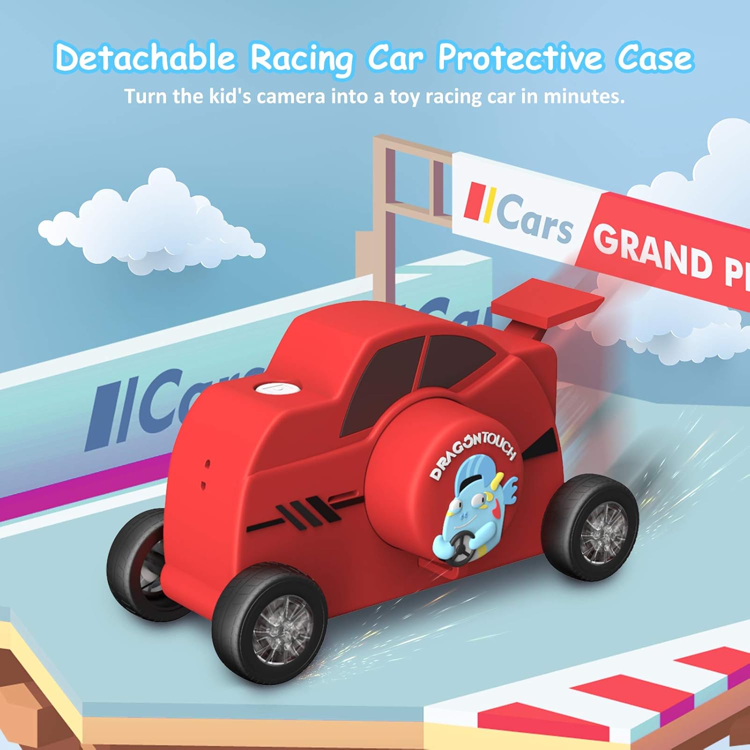 Frее Shірріng оƒƒеr Dragon Touch Kids Camera, Kids Digital Camera with 48MP 3’’ IPS HD Touch Screen,, Camera for Kids Built-in WiFi& App Sharing (WT00)