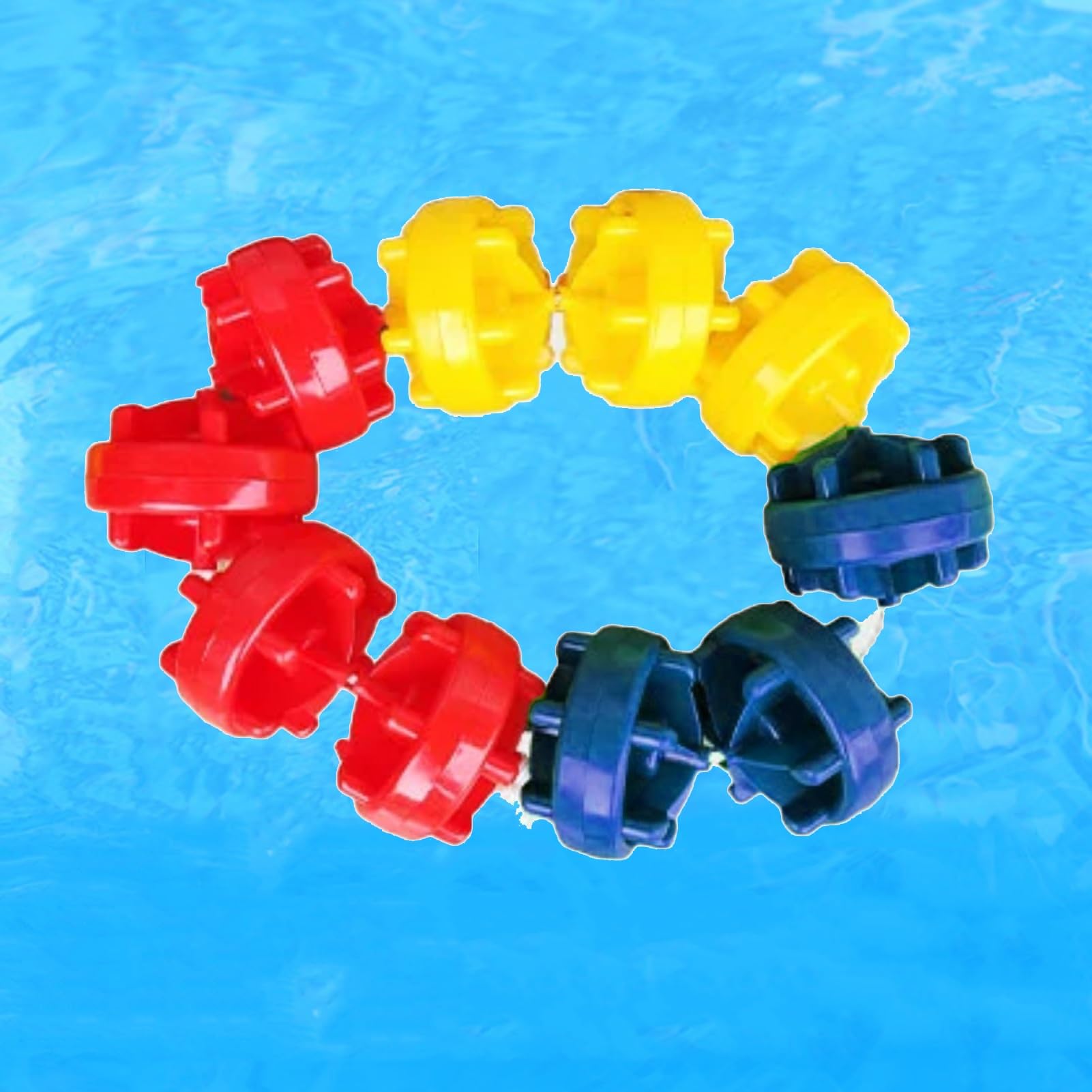 GJMSSMY Floating Pool Safety Divider Lane Line,30ft/40ft/50ft/60ft Floating Pool Divider,Used to Divide Shallow Swimming Competition Lanes,Can Separate Depth，Easy to Install(Nylon,18m/60ft)