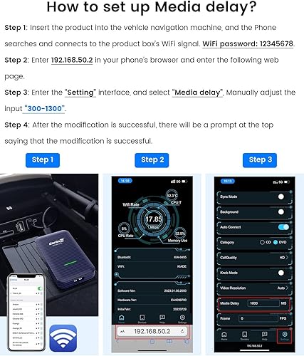 Miniatura 8 de Carlinkit Adaptador 40  CarPlay inalámbrico  Android Auto para automóviles CarPlay de fábrica OEM conexión rápida Plug  Play 2 en 1 sin demora