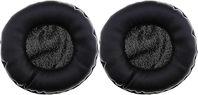 1 Pair Ear Pads Replacement Compatible with Plantronics Blackwire C320 USB Headphones Protein Leather Ear Cushion Replacement Earphones Pads Accessories Black