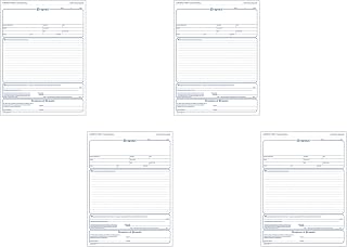 Adams Contractor's Proposal Forms, 8.5 x 11.44 Inch, 3-Part, Carbonless, 50-Pack, White, Canary and Pink (NC3819), 4 Sets