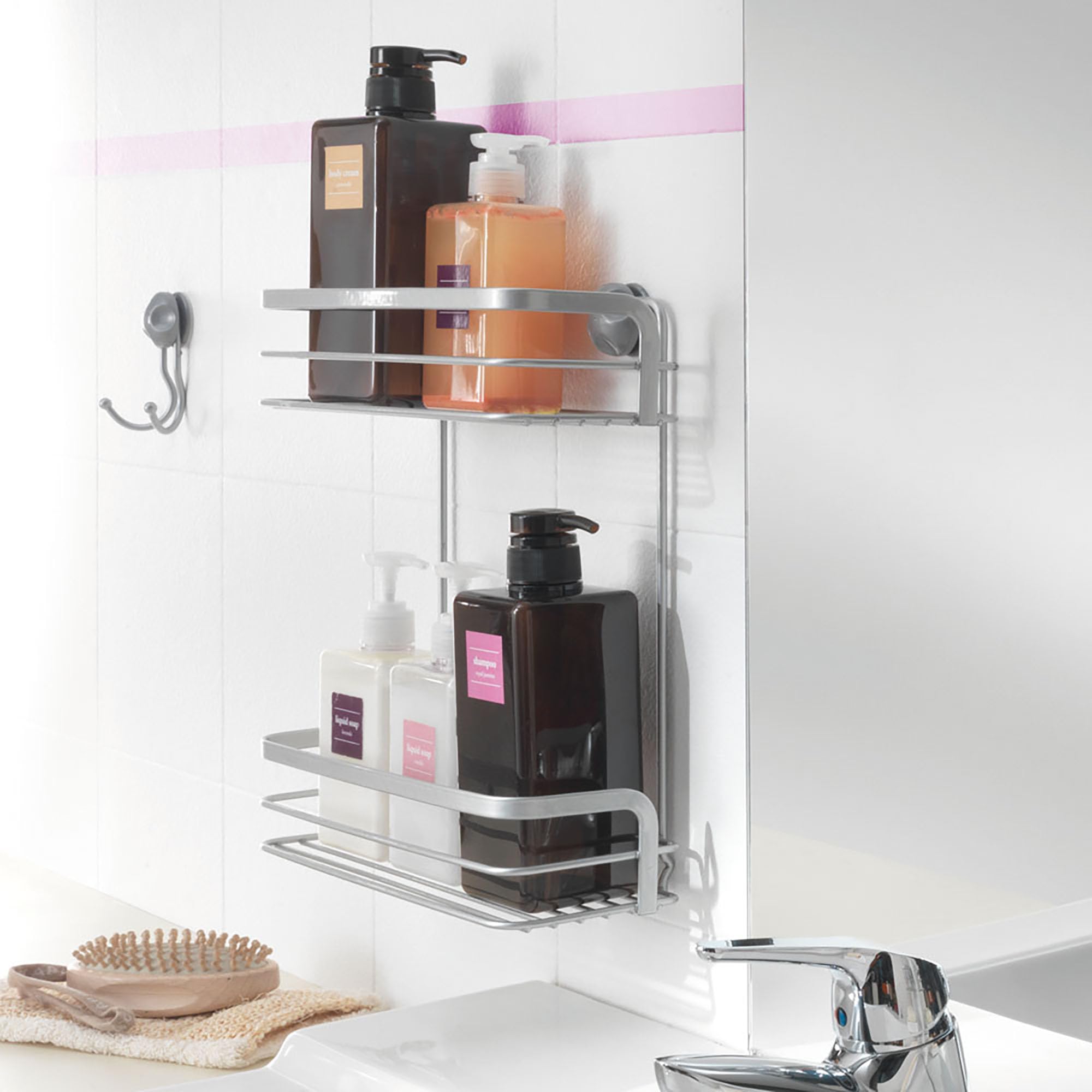 Set 2 Supporti Metaltex Viva Con Fissaggio In Silicone - Per Cucina