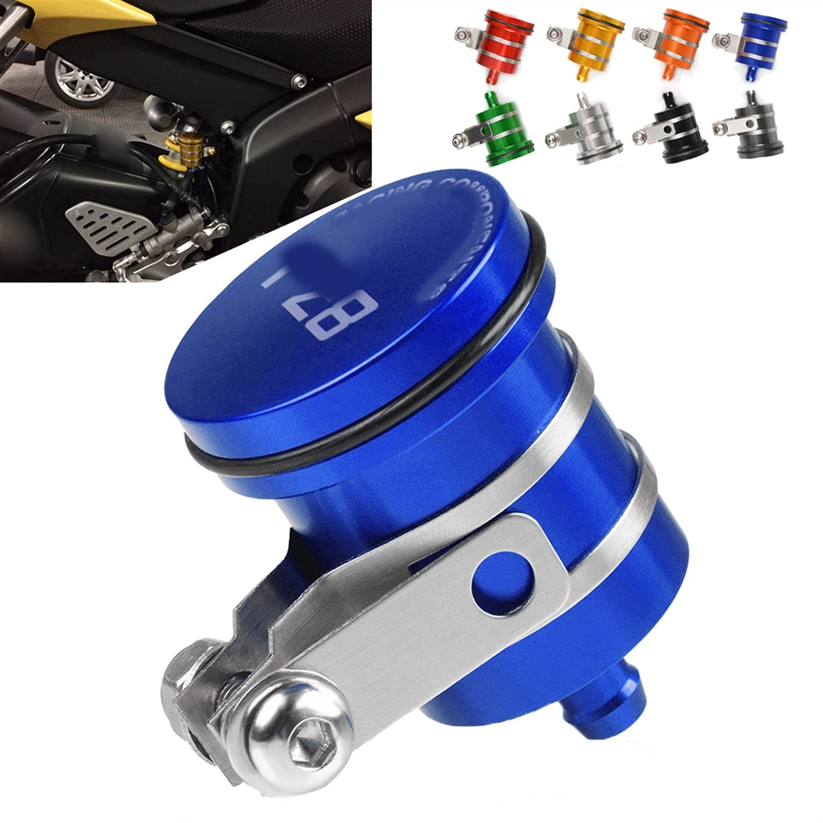 per Yamaha FZ8 FZ 8 2011 2012 2013 2014 2015 Universale Moto Posteriore Serbatoio Fluido Freno Frizione Serbatoio Olio Fluido Coperchio della Tazza (Color : G)