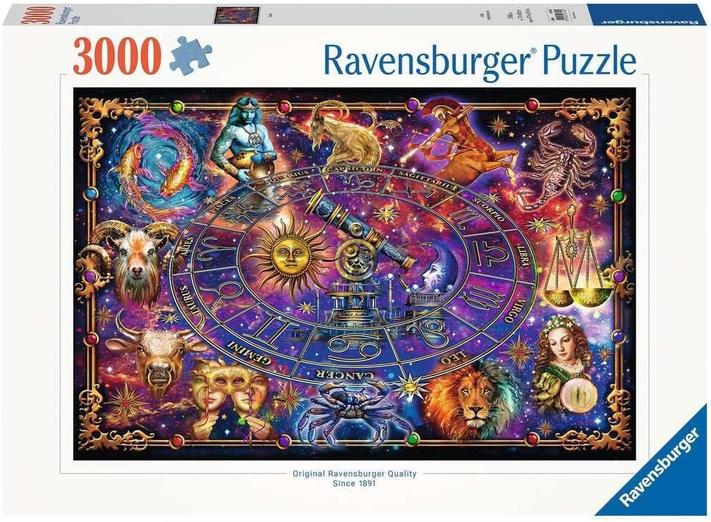 Ravensburger Zodiac 3000 Piece Jigsaw Puzzle for Adults - 16718 - Every Piece is Unique, Multicolor, 48 x 32 inches (120 x 80 cm) when complete.